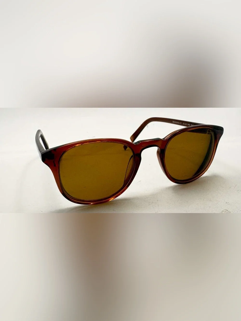 Warby Parker Downing 611 Brown Oval Sunglasses Frames Only